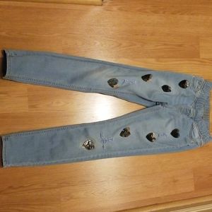 Justice mid rise boot cut  and jean legging bundle